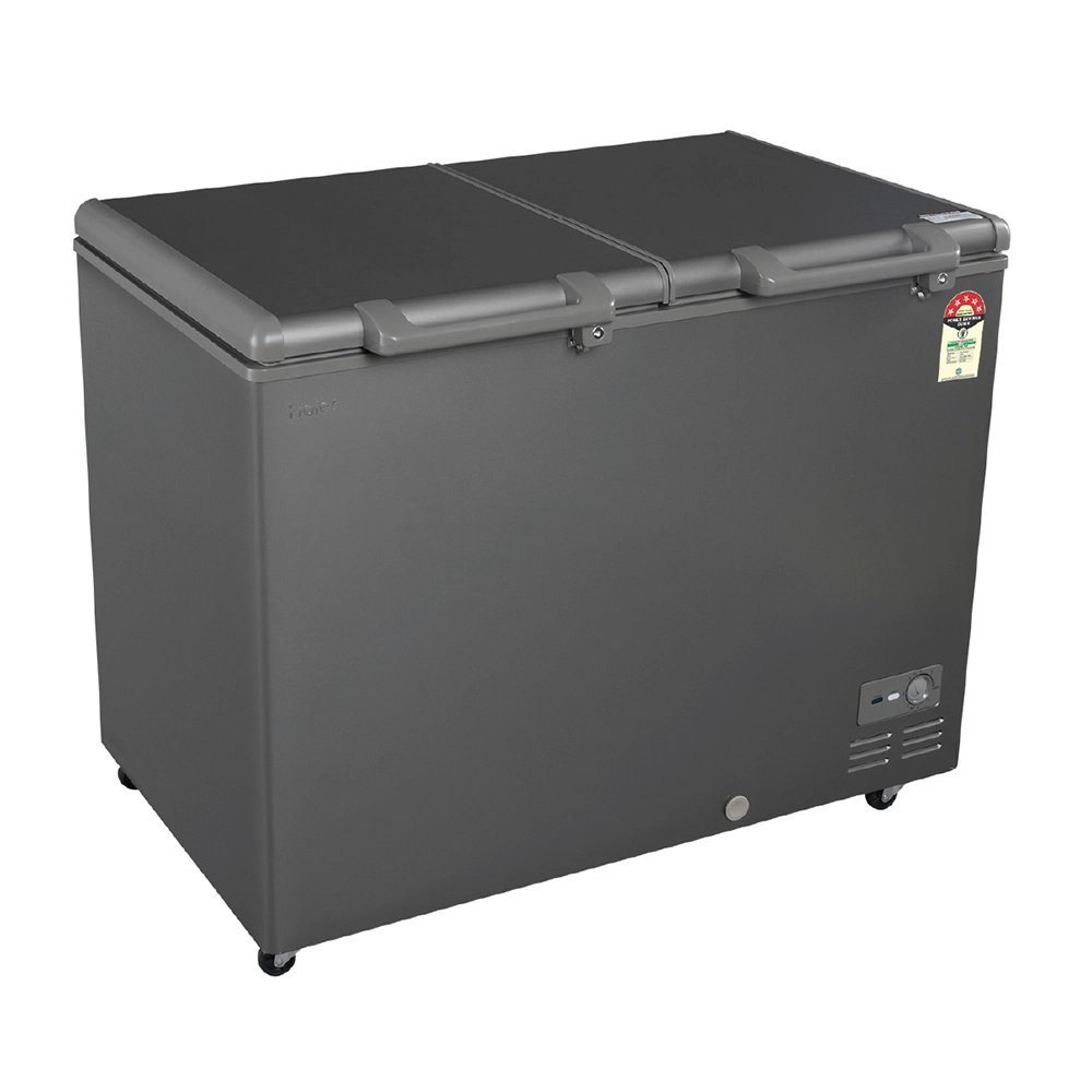 Haier 595 Ltr Double door- Embossed Titanium Grey colour Convertible Hard top Freezer